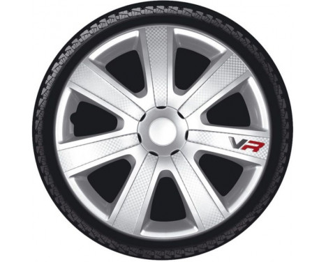 VR 16-inch wheel cover set, silver/carbon look/logo, Image 2