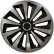 Wheel Cover Set Fox Ring Mix Silver / Black 14 Inch