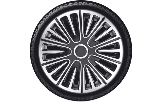 Wheel cover set Motion 14-inch silver/black, Image 2