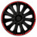 Wheel cover set Nero R 14-inch black/red