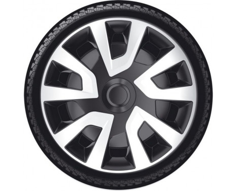 Wheel cover set Revo-VAN 16-inch silver/black (Convex Rims), Image 2