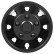 Wheel cover set Utah II 14-inch black (Convex Rims)