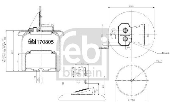 Bellow, air suspension