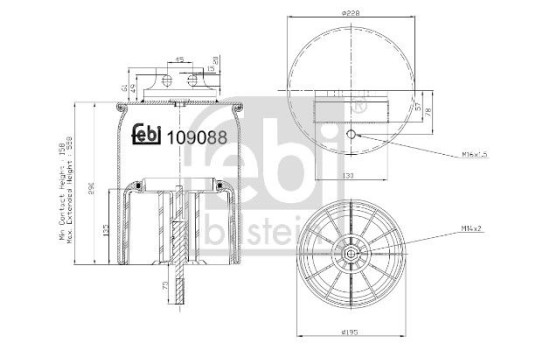 Bellow, air suspension