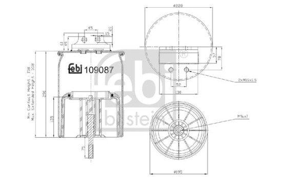 Bellows, air suspension