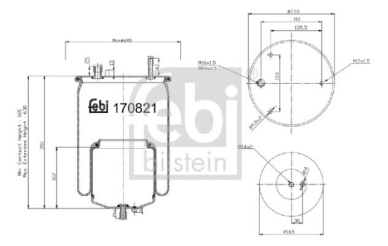 Bellows, air suspension