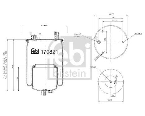 Bellows, air suspension