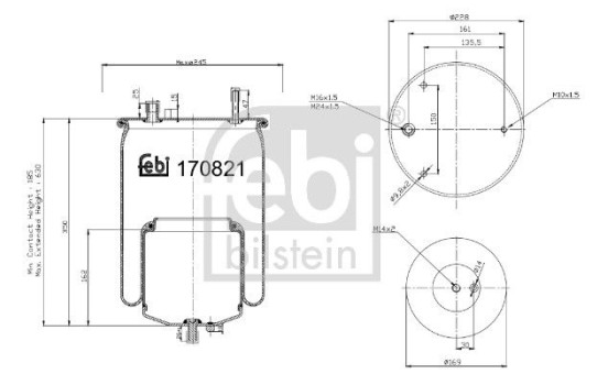 Bellows, air suspension