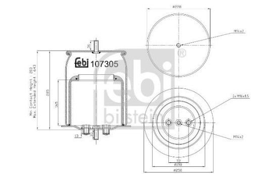 Bellows, air suspension