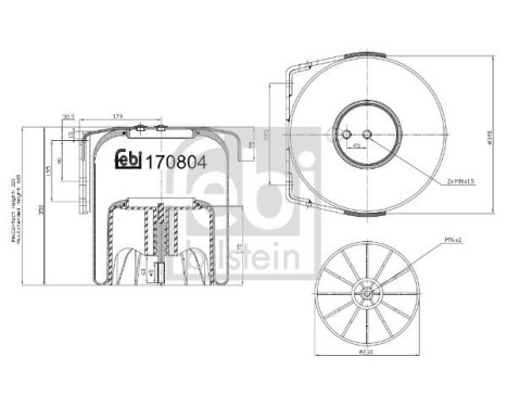 Bellows, air suspension