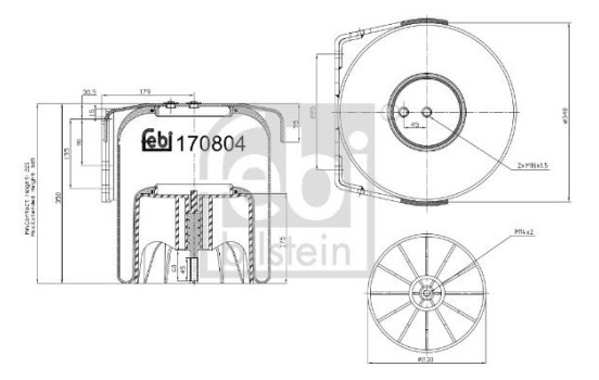 Bellows, air suspension