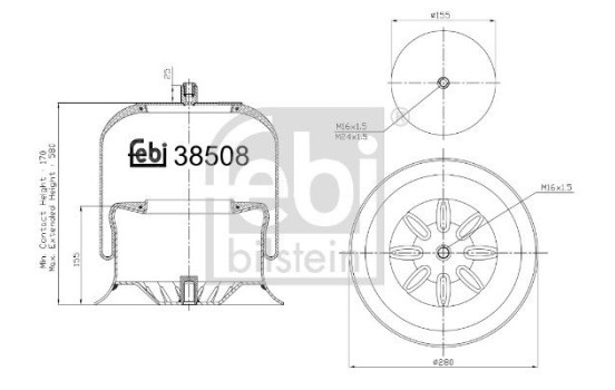 Bellows, air suspension