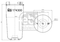 Spring bellows, air suspension