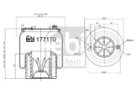 Spring bellows, air suspension