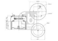 Spring bellows, air suspension