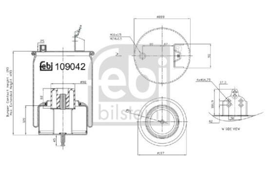 Spring bellows, air suspension