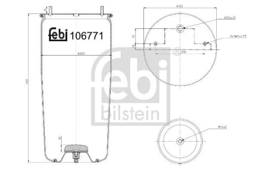 Spring bellows, air suspension