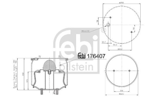 Spring bellows, air suspension