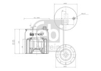 Spring bellows, air suspension