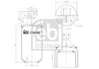 Spring bellows, air suspension