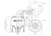 Spring bellows, air suspension