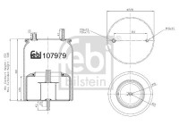 Spring bellows, air suspension