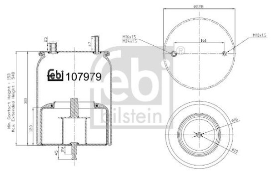 Spring bellows, air suspension