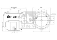 Spring bellows, air suspension