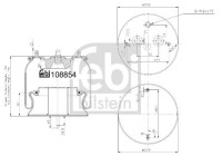 Spring bellows, air suspension