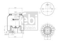 Spring bellows, air suspension