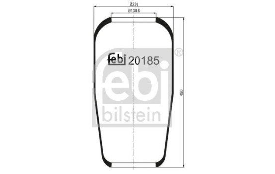 Spring bellows, air suspension