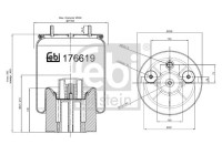 Spring bellows, air suspension