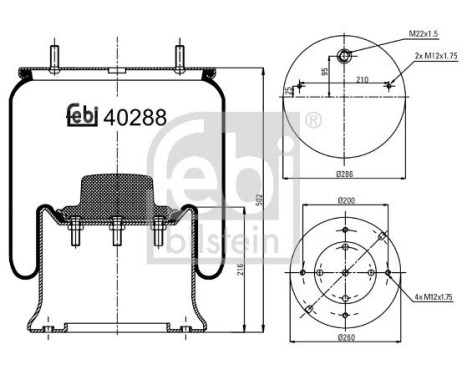 Spring bellows, air suspension