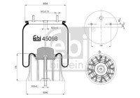Spring bellows, air suspension
