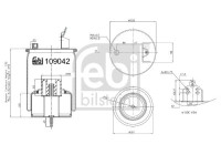 Spring bellows, air suspension