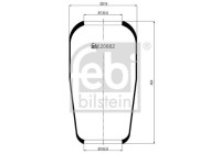 Spring bellows, air suspension