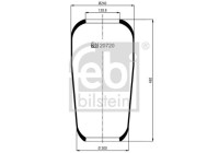 Spring bellows, air suspension