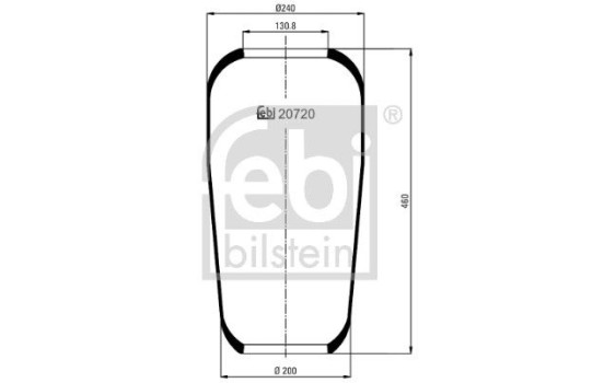 Spring bellows, air suspension