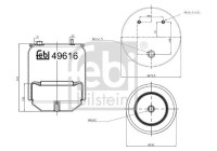 Spring bellows, air suspension
