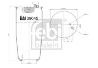 Spring bellows, air suspension