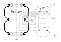 Spring bellows, air suspension