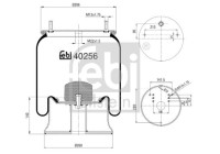 Spring bellows, air suspension