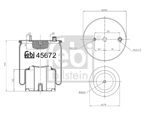 Spring bellows, air suspension