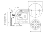Spring bellows, air suspension