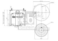 Spring bellows, air suspension
