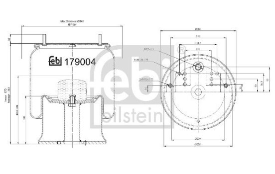 Spring bellows, air suspension