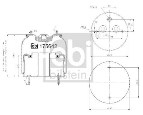 Spring bellows, air suspension