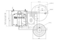 Spring bellows, air suspension