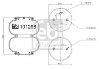 Spring bellows, air suspension