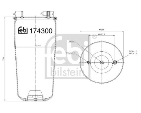 Spring bellows, air suspension